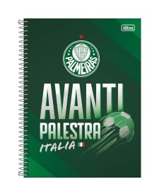 imagem principal do produto Caderno Espiral Capa Dura Universitário 15 Matérias Palmeiras 240 Folhas