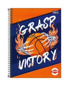 imagem principal do produto Caderno Espiral Capa Dura Universitário 15 Matérias Pepper Masculino 240 Folhas