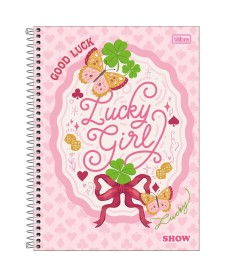 imagem principal do produto Caderno Espiral Capa Dura Universitário 15 Matérias Show Feminino 240 Folhas