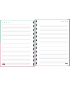 imagem de detalhe produto Caderno Espiral Capa Dura Universitário 15 Matérias Spice Feminino 240 Folhas 