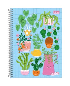 imagem principal do produto Caderno Espiral Capa Dura Universitário 15 Matérias Spice Feminino 240 Folhas 
