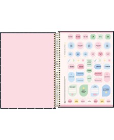 imagem de detalhe produto Caderno Espiral Capa Dura Universitário 15 Matérias West Village 240 Folhas