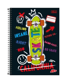 imagem principal do produto Caderno Espiral Capa Dura Universitário 16 Matérias D+ 320 Folhas