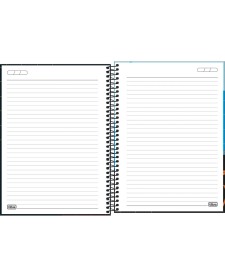 imagem de detalhe produto Caderno Espiral Capa Dura Universitário 16 Matérias Flip+ Masculino 320 Folhas