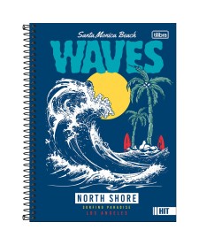 imagem principal do produto Caderno Espiral Capa Dura Universitário 16 Matérias Hit Masculino 256 Folhas