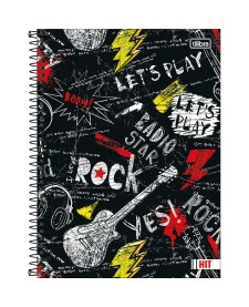 imagem principal do produto Caderno Espiral Capa Dura Universitário 16 Matérias Hit Masculino 256 Folhas