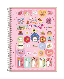 imagem de detalhe produto Caderno Espiral Capa Dura Universitário 16 Matérias Hug Me 256 Folhas