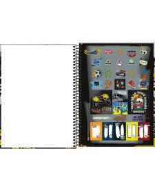 imagem de detalhe produto Caderno Espiral Capa Dura Universitário 16 Matérias Hype 256 Folhas