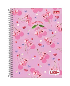 imagem principal do produto Caderno Espiral Capa Dura Universitário 16 Matérias Like+ Feminino 320 Folhas