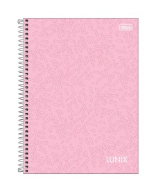 imagem principal do produto Caderno Espiral Capa Dura Universitário 16 Matérias Lunix 256 Folhas