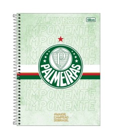 imagem principal do produto Caderno Espiral Capa Dura Universitário 16 Matérias Palmeiras 256 Folhas