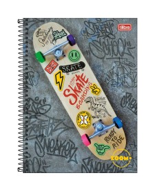 imagem principal do produto Caderno Espiral Capa Dura Universitário 16 Matérias Zoom+ Masculino 320 Folhas