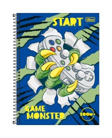 imagem principal do produto Caderno Espiral Capa Dura Universitário 16 Matérias Zoom+ Masculino 320 Folhas