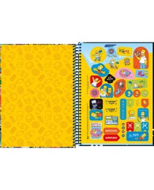 imagem de detalhe produto Caderno Espiral Capa Dura Universitário 2 em 1 Simpsons 80 Folhas