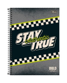 imagem principal do produto Caderno Espiral Capa Dura Universitário 20 Matérias Bold Masculino 320 Folhas