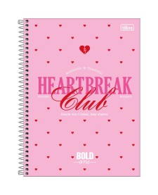 imagem principal do produto Caderno Espiral Capa Dura Universitário 20 Matérias Bold One Feminino 320 Folhas