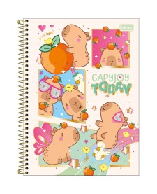 imagem principal do produto Caderno Espiral Capa Dura Universitário 20 Matérias Capyclub 320 Folhas