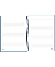 imagem de detalhe produto Caderno Espiral Capa Dura Universitário 20 Matérias Charme 320 Folhas