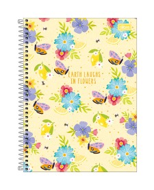 imagem principal do produto Caderno Espiral Capa Dura Universitário 20 Matérias Charme 320 Folhas