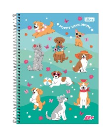 imagem principal do produto Caderno Espiral Capa Dura Universitário 20 Matérias D+ Feminino 400 Folhas