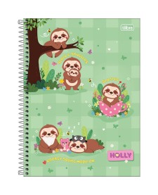imagem principal do produto Caderno Espiral Capa Dura Universitário 20 Matérias Holly 320 Folhas