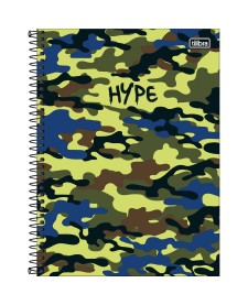 imagem principal do produto Caderno Espiral Capa Dura Universitário 20 Matérias Hype 320 Folhas