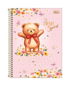 imagem principal do produto Caderno Espiral Capa Dura Universitário 20 Matérias Love Bears 320 Folhas