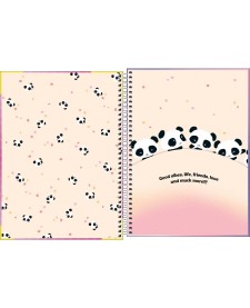 imagem de detalhe produto Caderno Espiral Capa Dura Universitário 20 Matérias Lovely Friend 320 Folhas