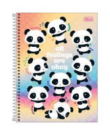 imagem principal do produto Caderno Espiral Capa Dura Universitário 20 Matérias Lovely Friend 320 Folhas