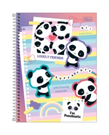 imagem principal do produto Caderno Espiral Capa Dura Universitário 20 Matérias Lovely Friend 320 Folhas