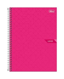 imagem principal do produto Caderno Espiral Capa Dura Universitário 20 Matérias Lunix 320 Folhas