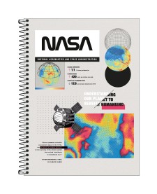 imagem principal do produto Caderno Espiral Capa Dura Universitário 20 Matérias Nasa 320 Folhas
