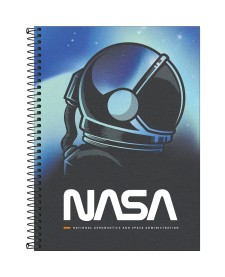 imagem principal do produto Caderno Espiral Capa Dura Universitário 20 Matérias Nasa 320 Folhas