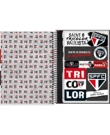 imagem de detalhe produto Caderno Espiral Capa Dura Universitário 20 Matérias São Paulo 320 Folhas