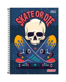 imagem principal do produto Caderno Espiral Capa Dura Universitário 20 Matérias Show Masculino 320 Folhas