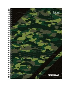 imagem principal do produto Caderno Espiral Capa Dura Universitário 20 Matérias Strong 320 Folhas