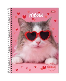 imagem principal do produto Caderno Espiral Capa Dura Universitário 20 Matérias Zoom+ Feminino 400 Folhas