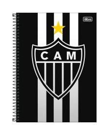 imagem principal do produto Caderno Espiral Capa Dura Universitário Connect 1 Matéria Atlético Mineiro 80 Folhas.