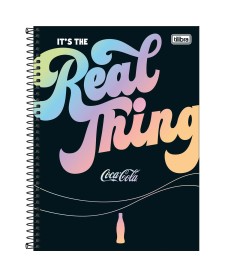 imagem principal do produto Caderno Espiral Capa Dura Universitário Connect 1 Matéria Coca-Cola 80 Folhas
