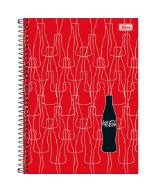imagem principal do produto Caderno Espiral Capa Dura Universitário Connect 1 Matéria Coca-Cola 80 Folhas