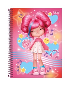 imagem principal do produto Caderno Espiral Capa Dura Universitário Connect 1 Matéria La Liz 80 Folhas