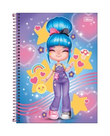 imagem principal do produto Caderno Espiral Capa Dura Universitário Connect 1 Matéria La Liz 80 Folhas