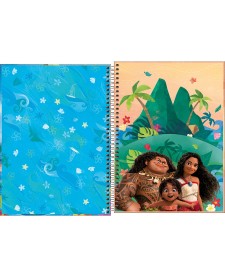 imagem de detalhe produto Caderno Espiral Capa Dura Universitário Connect 1 Matéria Moana 80 Folhas