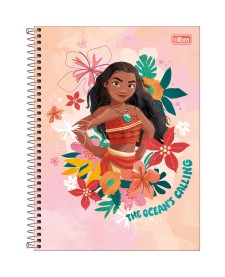 imagem principal do produto Caderno Espiral Capa Dura Universitário Connect 1 Matéria Moana 80 Folhas