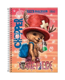 imagem principal do produto Caderno Espiral Capa Dura Universitário Connect 1 Matéria One Piece Netflix 80 Folhas