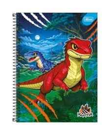 imagem principal do produto Caderno Espiral Capa Dura Universitário Connect 1 Matéria Raptor 80 Folhas