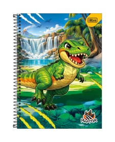 imagem principal do produto Caderno Espiral Capa Dura Universitário Connect 1 Matéria Raptor 80 Folhas