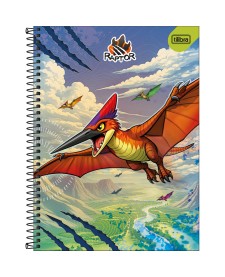 imagem principal do produto Caderno Espiral Capa Dura Universitário Connect 1 Matéria Raptor 80 Folhas