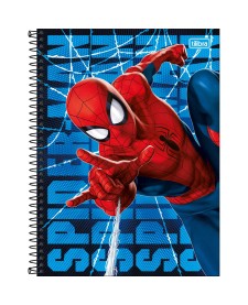 imagem principal do produto Caderno Espiral Capa Dura Universitário Connect 1 Matéria Spider-Man 80 Folhas