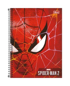 imagem principal do produto Caderno Espiral Capa Dura Universitário Connect 1 Matéria Spider-Man Game 80 Folhas